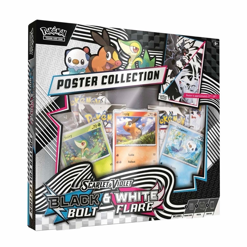 Pokémon Poster Collection - Black & White Bolt Flare (Scarlet & Violet)